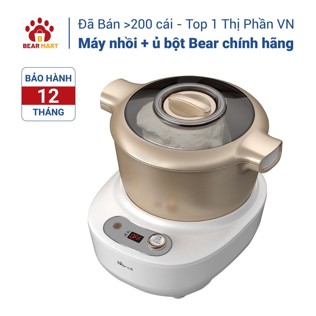 Máy nhồi bột bear 5l 2019 - hàng có sẵn - bảo hành 12 tháng