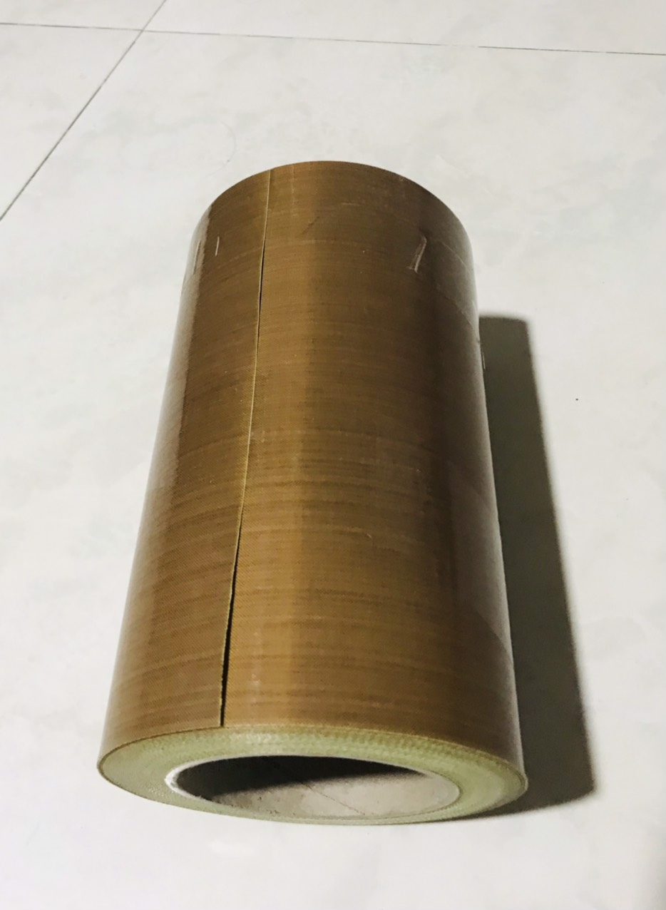 Vải chịu nhiệt teflon có keo 0.18mm, khổ 50mm - 200mm