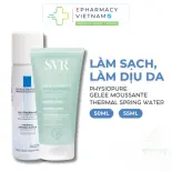 [COMBO] Gel Rửa Mặt SVR Physiopure Gelée Moussante 55ml +  Xịt Khoáng LRP Thermal Spring Water 50ml