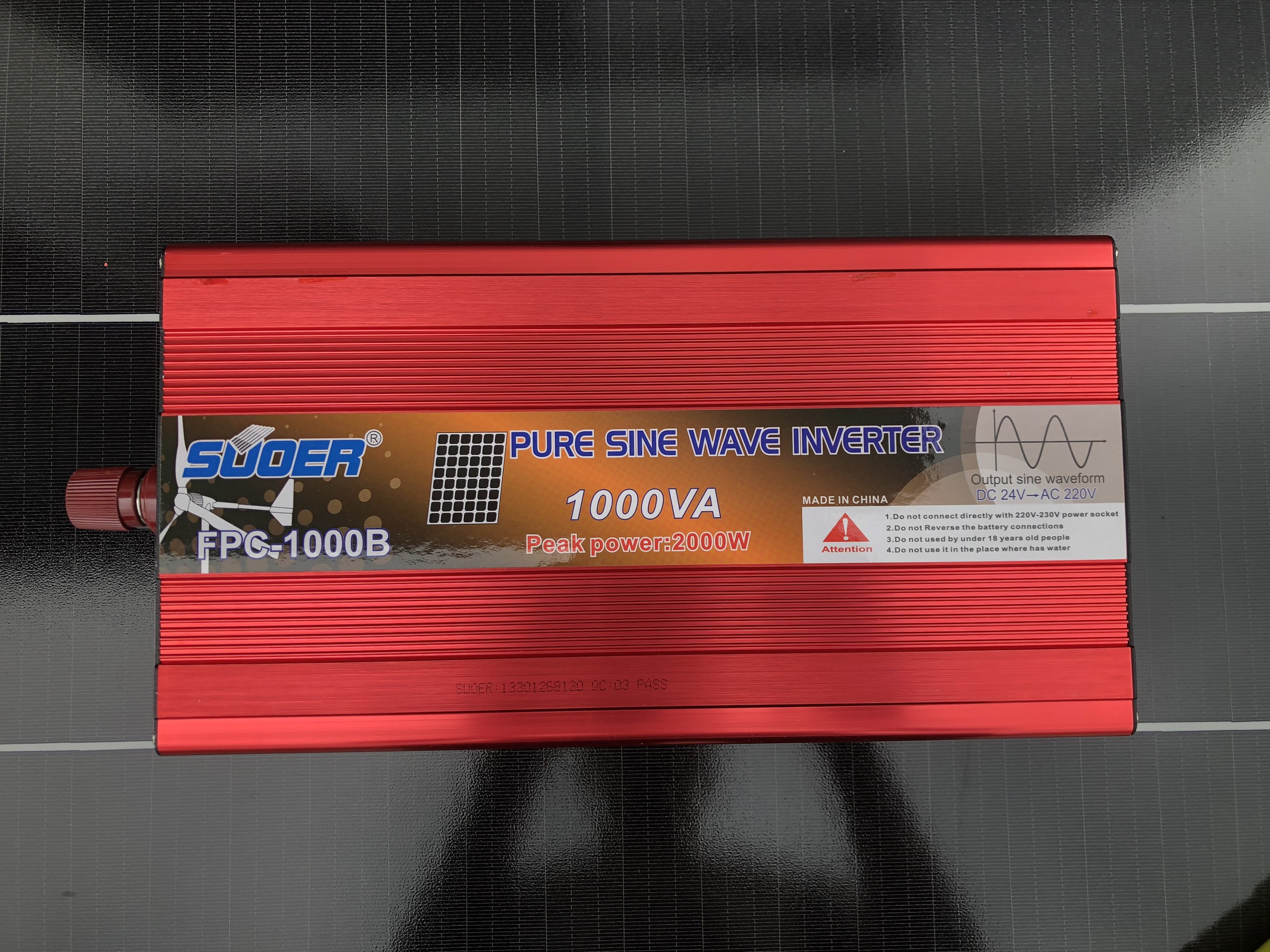 Bộ Kích Điện Sin Chuẩn 1000w 12V 24V Sang 220V SUOER FPC 1000B - Hàng chính hãng đủ công suất