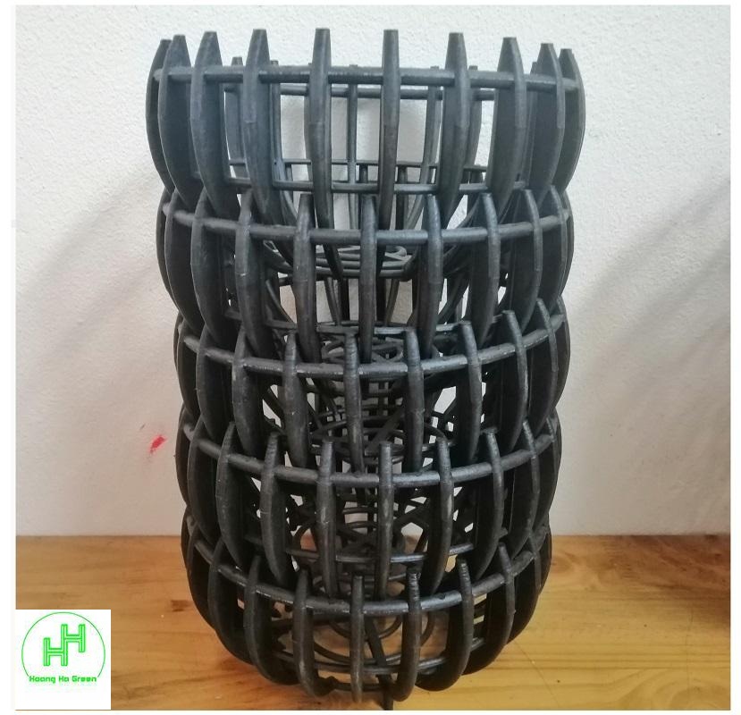 5 Chậu nhựa Giả Bí trồng Lan Fi20 - Màu Đen