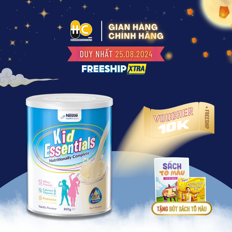 Sữa bột kid essentials sữa úc nhập khẩu mẫu mới cho trẻ biếng ăn, chậm tăng cân nestle health science 800g nhập khẩu chính hãng