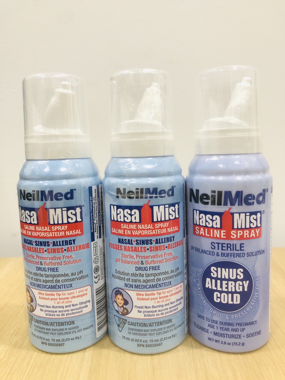 Bình xịt mũi neilmed nasa mist 75ml dành cho trẻ em và người lớn hàng nội địa Mỹ