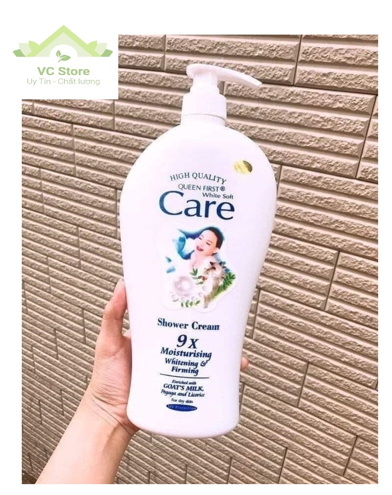 Sữa tắm dê white care 9x 1200ml - mẫu mới