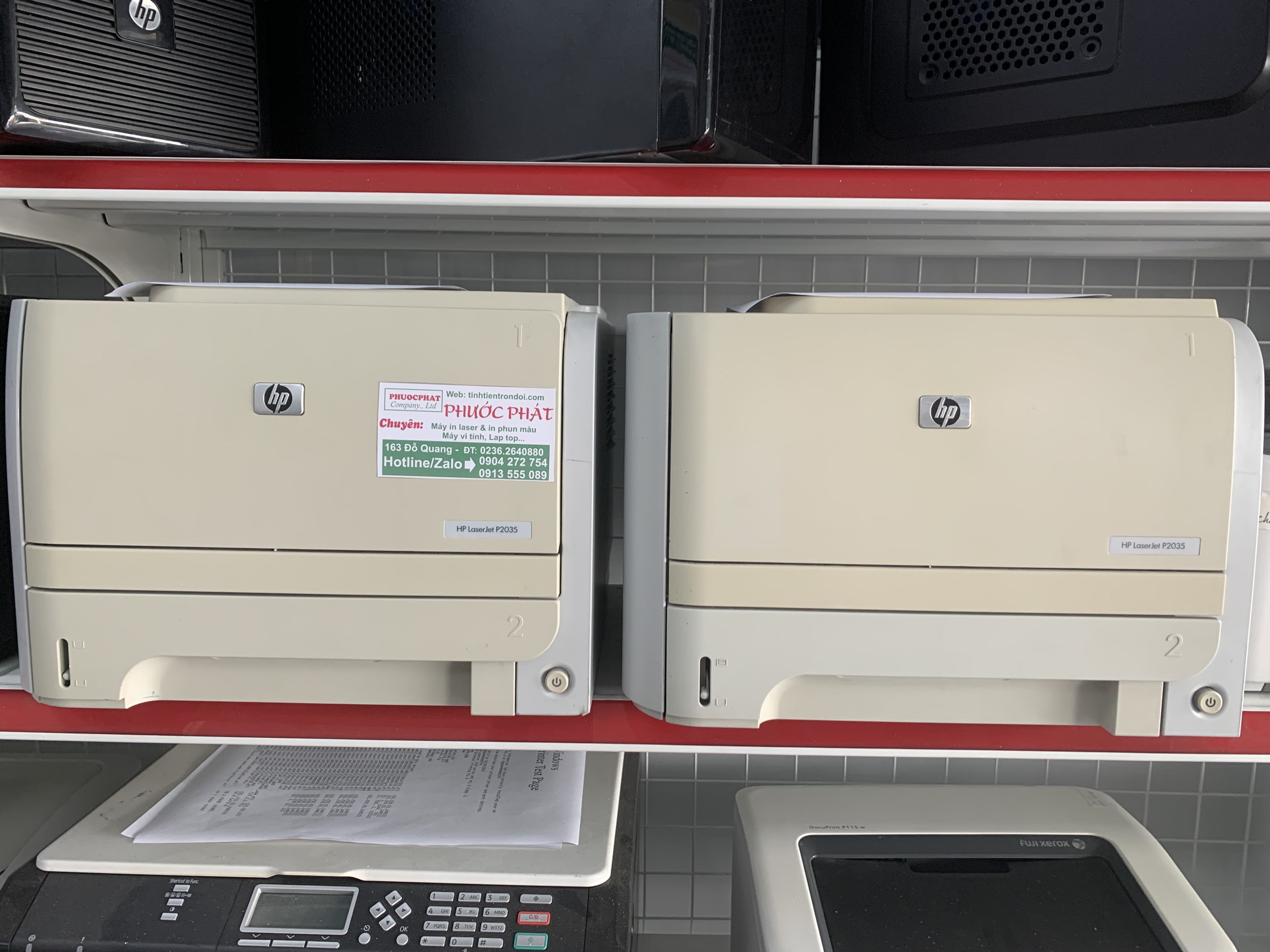 Máy in laser hp p2035 mực rẽ mực mới a4-a5