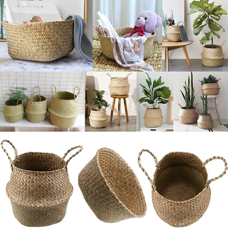 Giỏ Cói Trồng Cây,Trang Trí Nhà, Hàng Thủ Công Đẹp🎋🌟Minh Toan Souvenir🌟