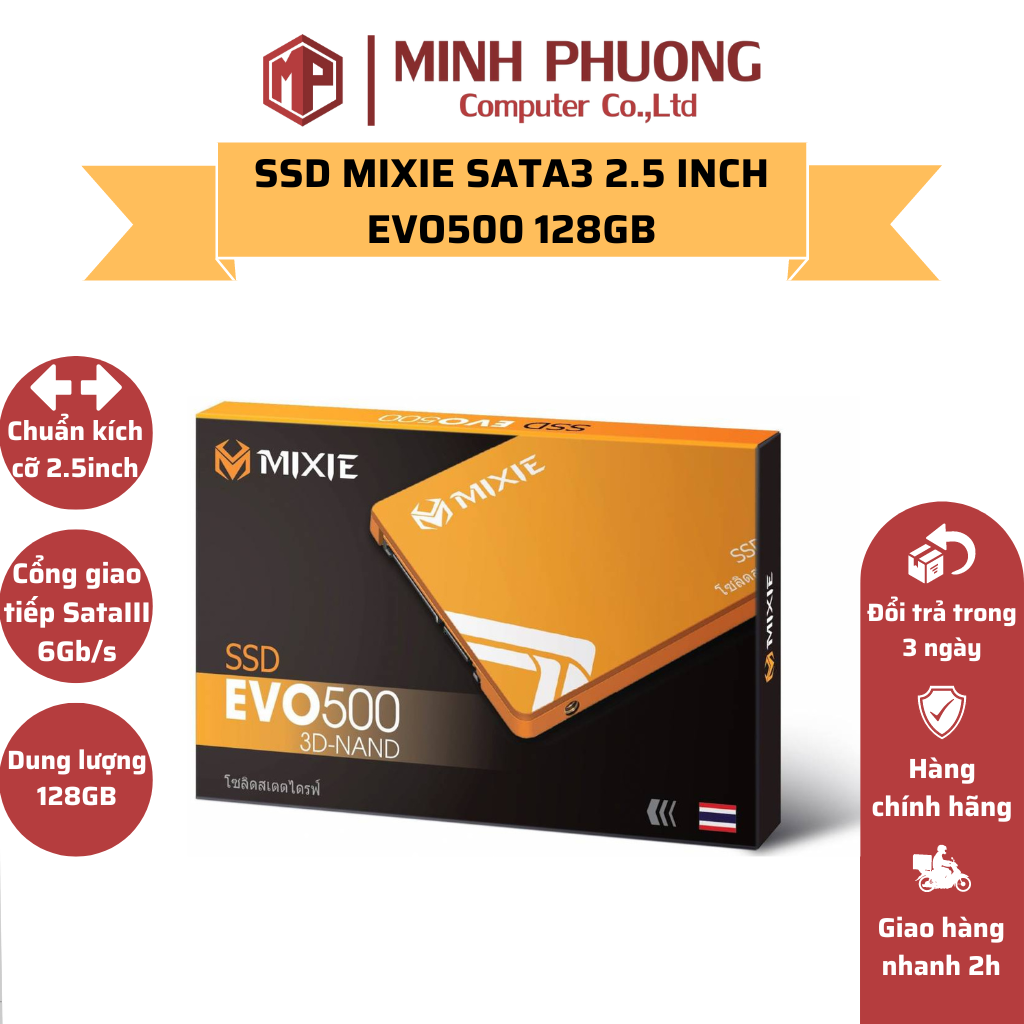 Ổ cứng ssd mixie evo500 128gb sata3 2.5inch - hàng chính hãng