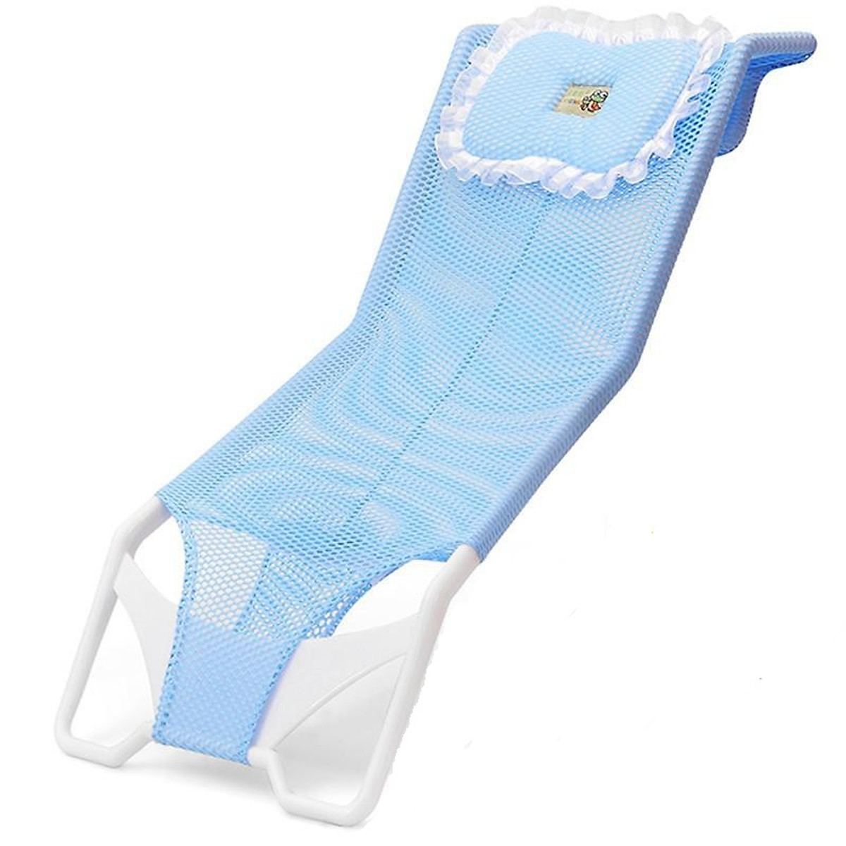 Ghế lưới lót chậu tắm cho bé kèm gối