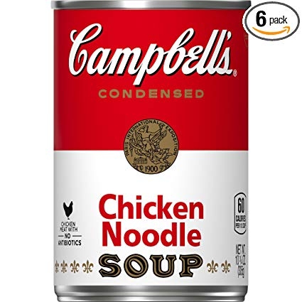 Súp Campbells Chicken noodle( súp mì gà) 305g/lon của Mỹ