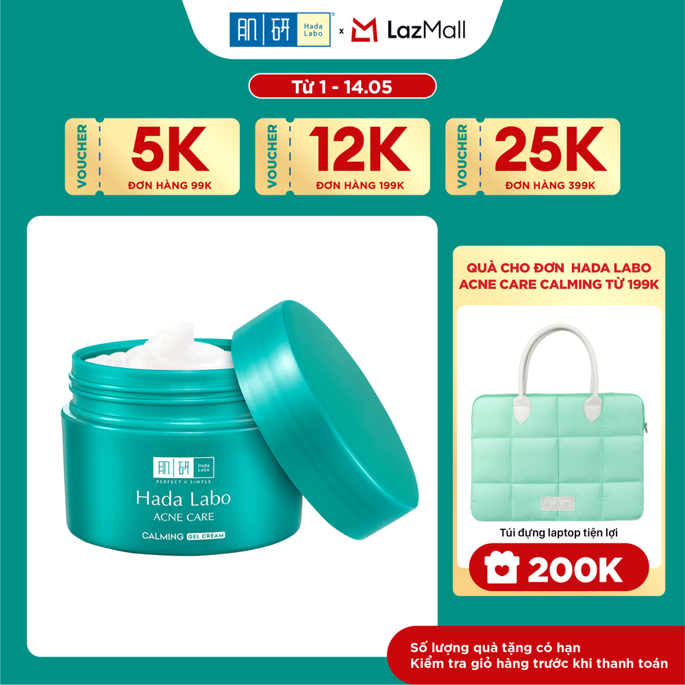 Kem dưỡng ẩm cho da mụn, nhạy cảm Hada Labo dạng gel Acne Care Calming Gel Cream 50g