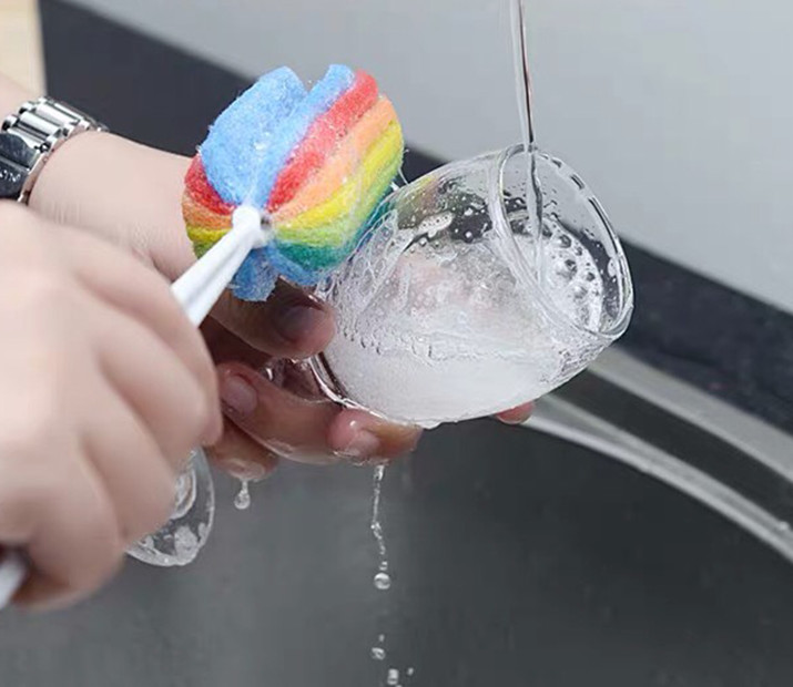 Cây cọ rửa cốc chén bình sữa cọ ly