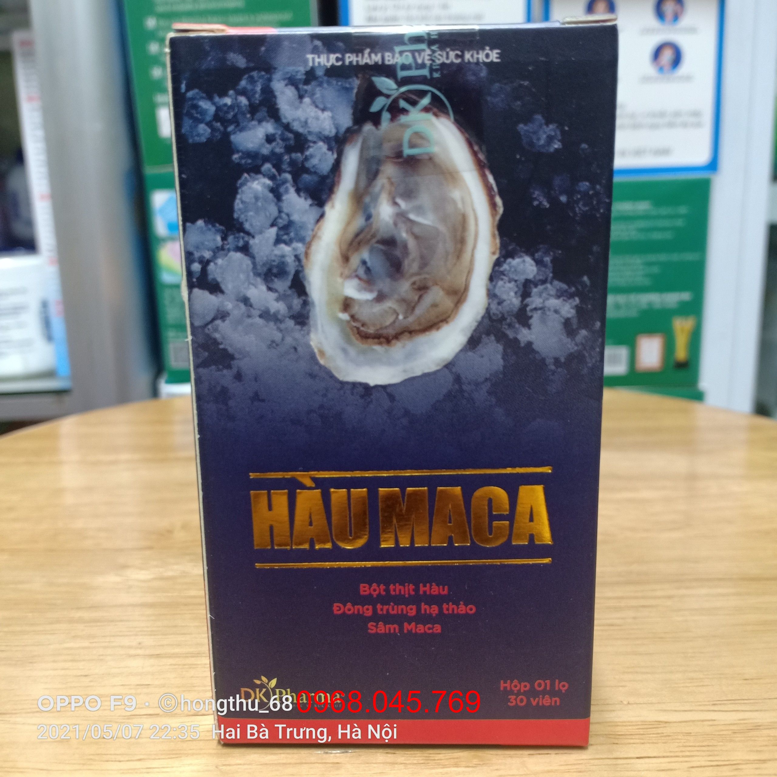 Hàu maca - hộp 30 viên