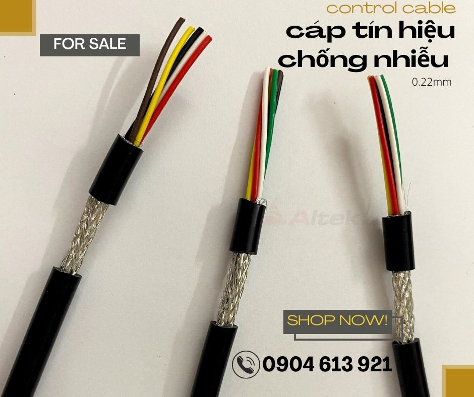 Dây cáp tín hiệu chống nhiễu 2 4 6 8 lõi 22AWG