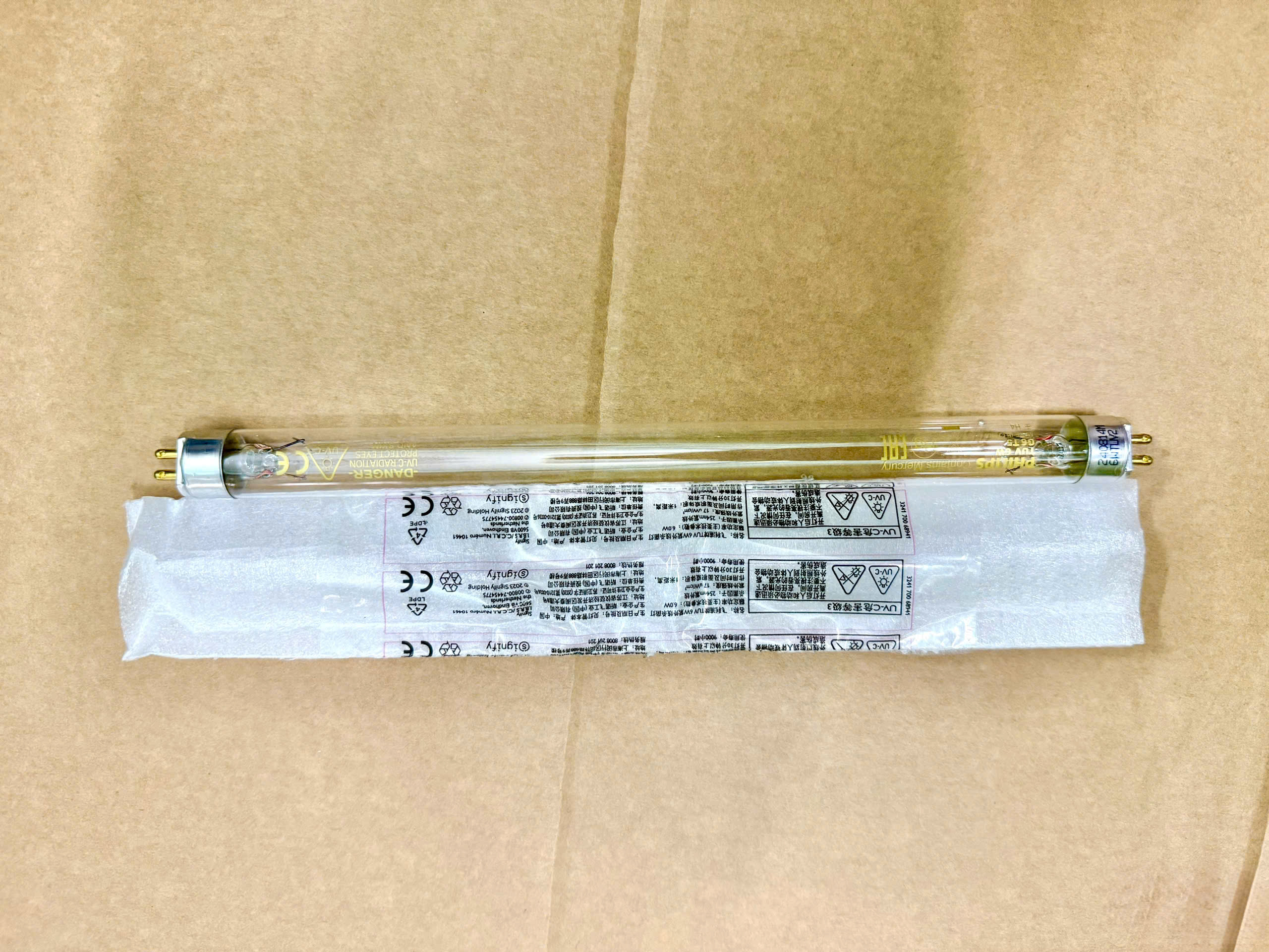 BÓNG ĐÈN UV PHILIPS 6W DÙNG CHO LỌC NƯỚC=BÓNG ĐÈN PHILIPS 2 CHÂN 6W