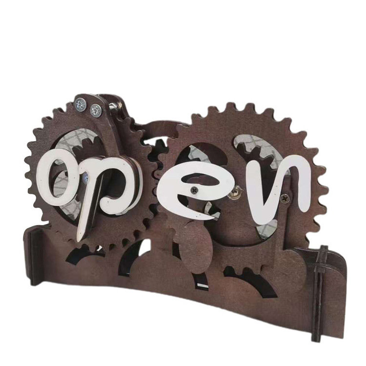 Biển Close Open Bánh Răng Chuyển Trạng Thái Độc Đáo