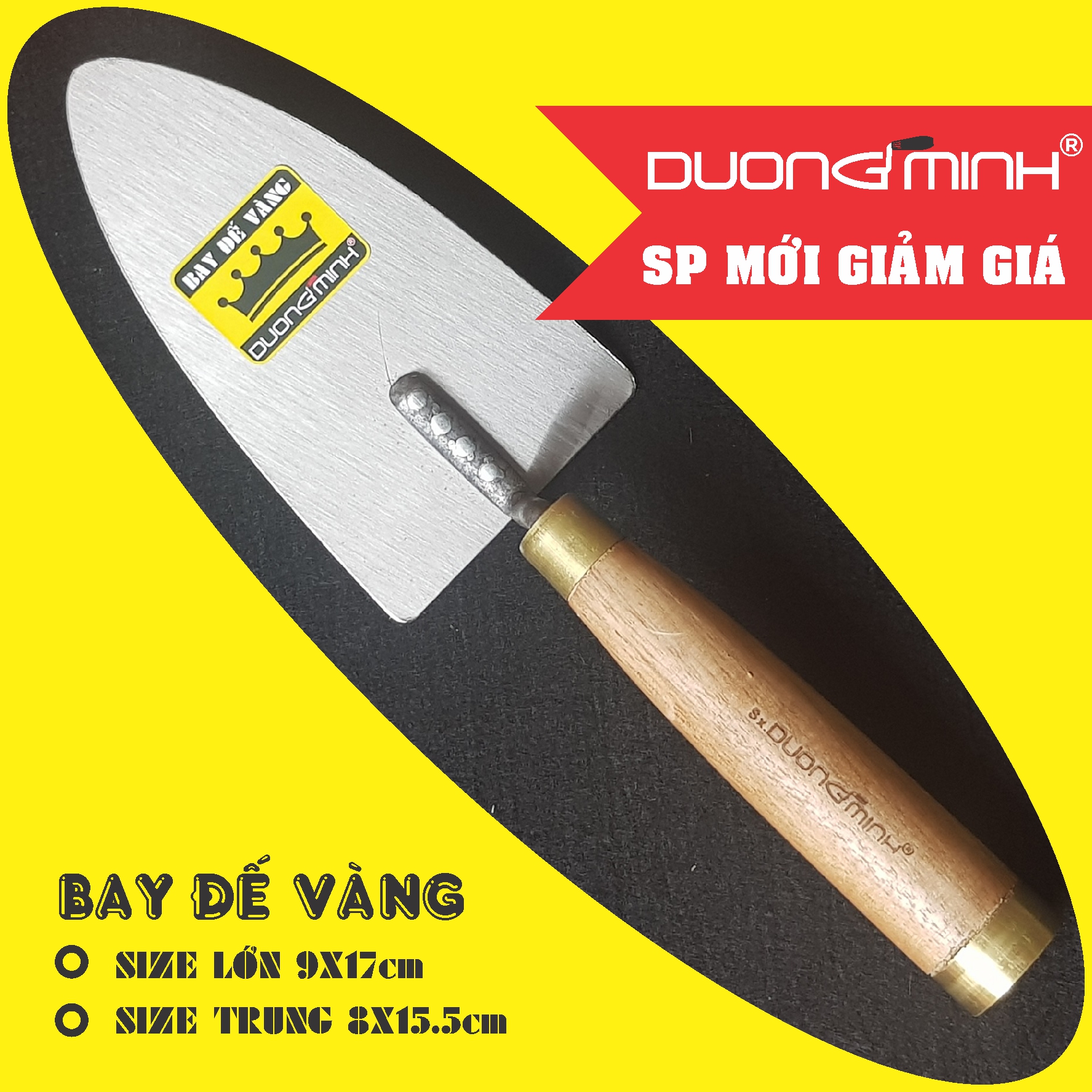 Bay Đế đồng Dương Minh, Bay xây dựng thợ hồ thép trắng - Dụng cụ xây dựng cao cấp, dụng cụ làm vườn
