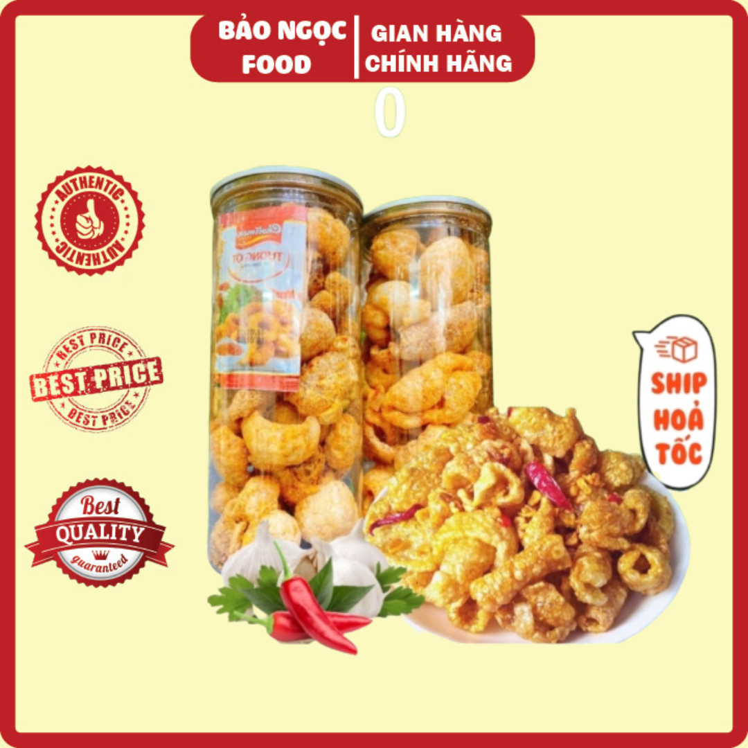 Da heo tỏi ớt da heo mắm hành chiên giòn đóng hũ 150g