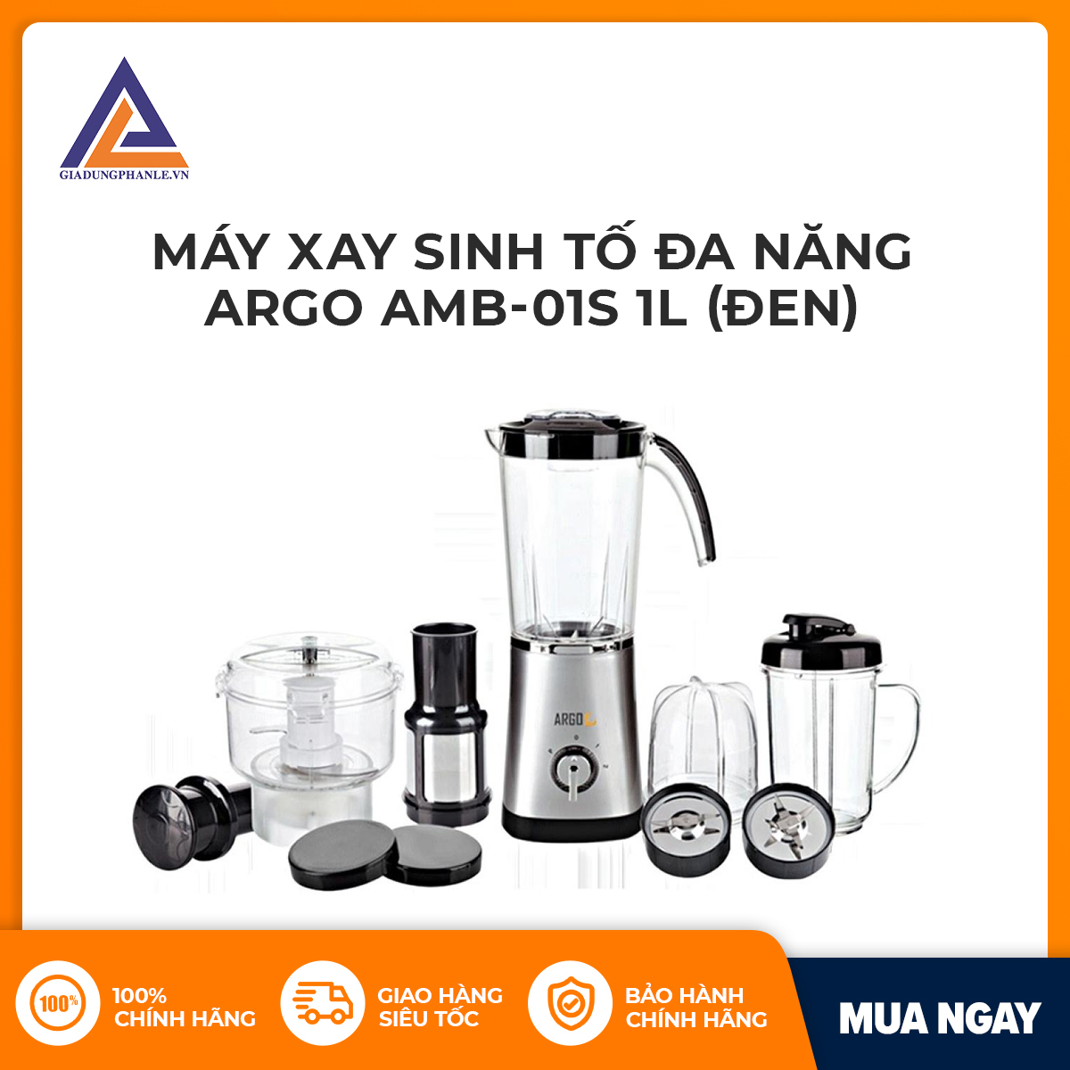 Máy xay sinh tố đa năng argo amb-01s 1l