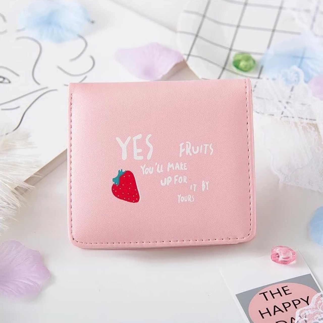 VÍ NỮ CẦM TAY NHỎ XINH, THIẾT KẾ GẬP ĐÔI VỚI NHIỀU NGĂN TIỆN DỤNG, PHỐI MÀU SẮC ĐỘC ĐÁO VÀ VÔ CÙNG DỄ THƯƠNG G0052