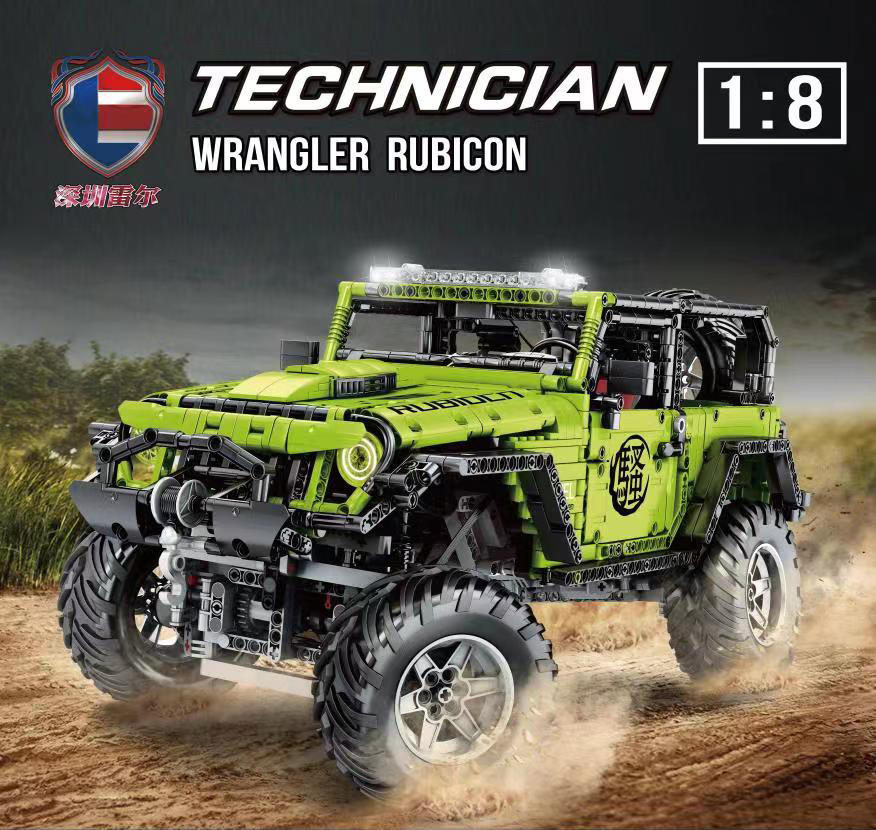 Mô hình lắp ráp siêu xe địa hình technic Jeep Wrangler Rubicon J902 tỉ lệ