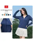 Áo Chống Nắng Nữ CARDINA 2 Lớp Chất Thun Lạnh Nhật Cao Cấp Viền Thể Thao Chống Tia UV 2NF02