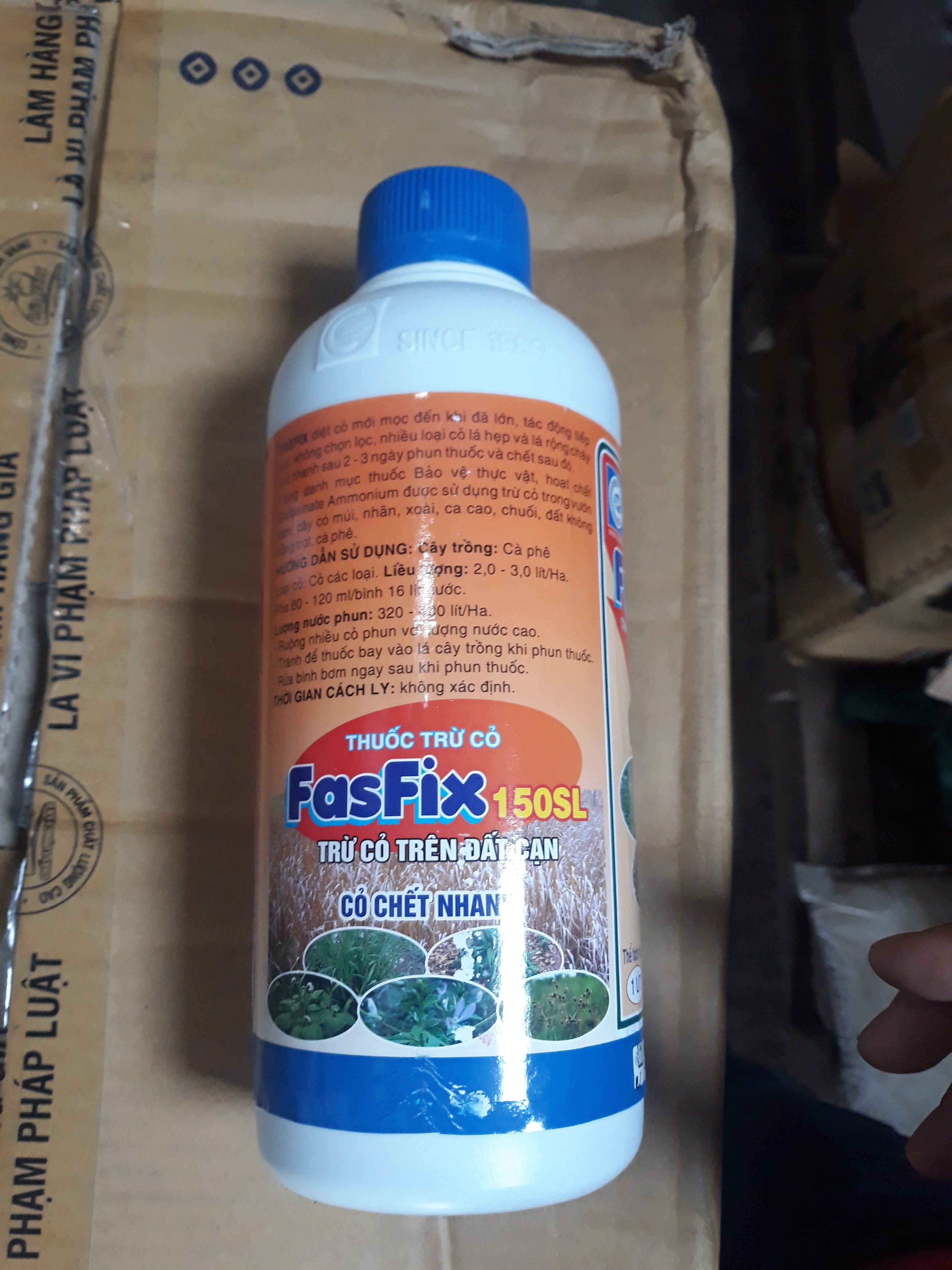 Thuốc trừ cỏ Fasfix 150 SL cỏ cháy trong 2-3 ngày