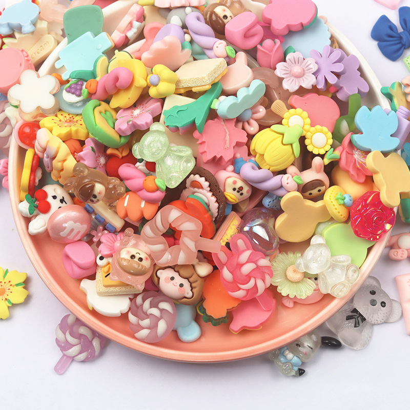 Set 50 charms trang trí diy, toploader, decor