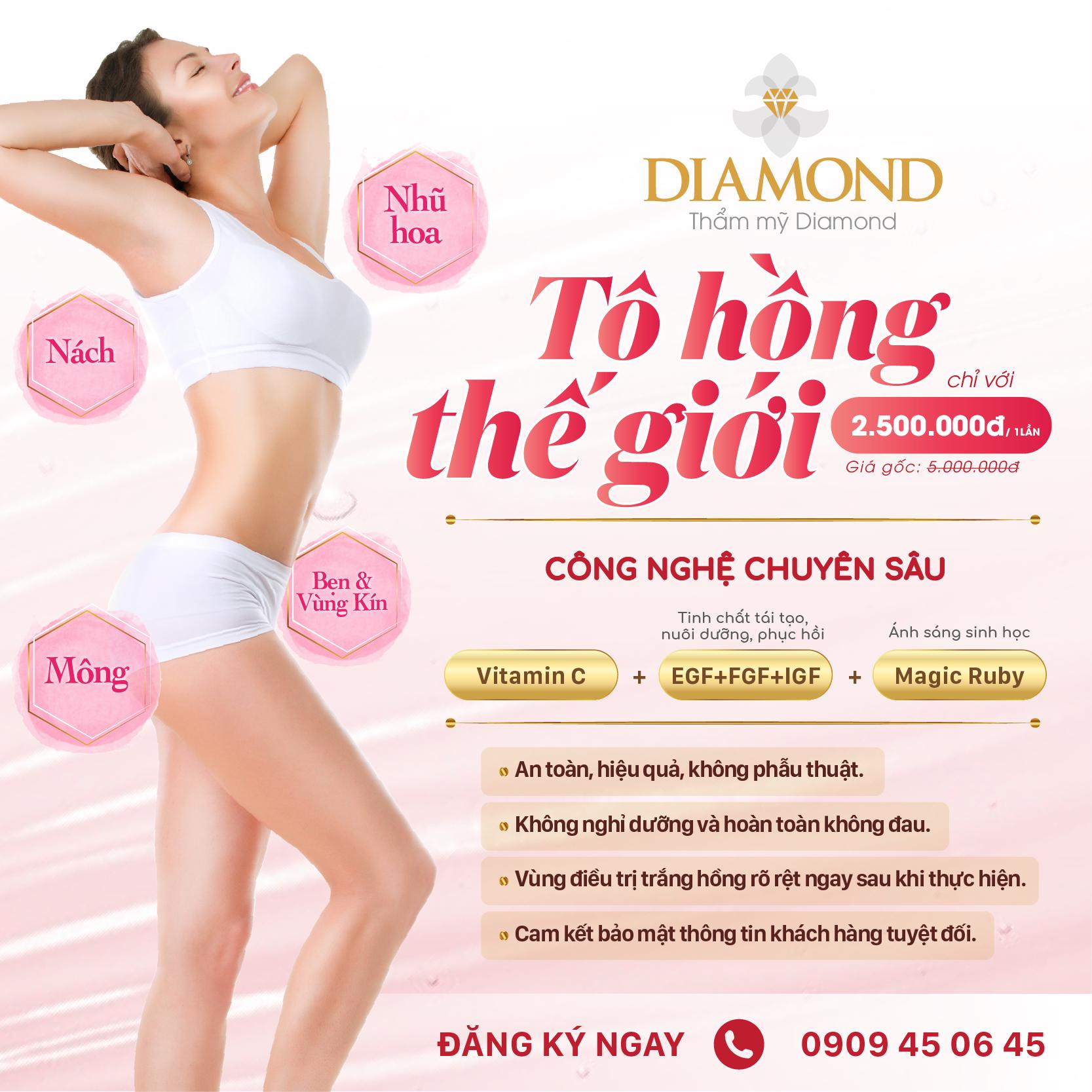 Tô Hồng Thế Giới Với Liệu Pháp Làm Hồng Nhũ HoaVùng KínNách Bẹn Mông  Công Nghệ Cao Tại Thẩm Mỹ Diamond - Lazada | Lazada.vn