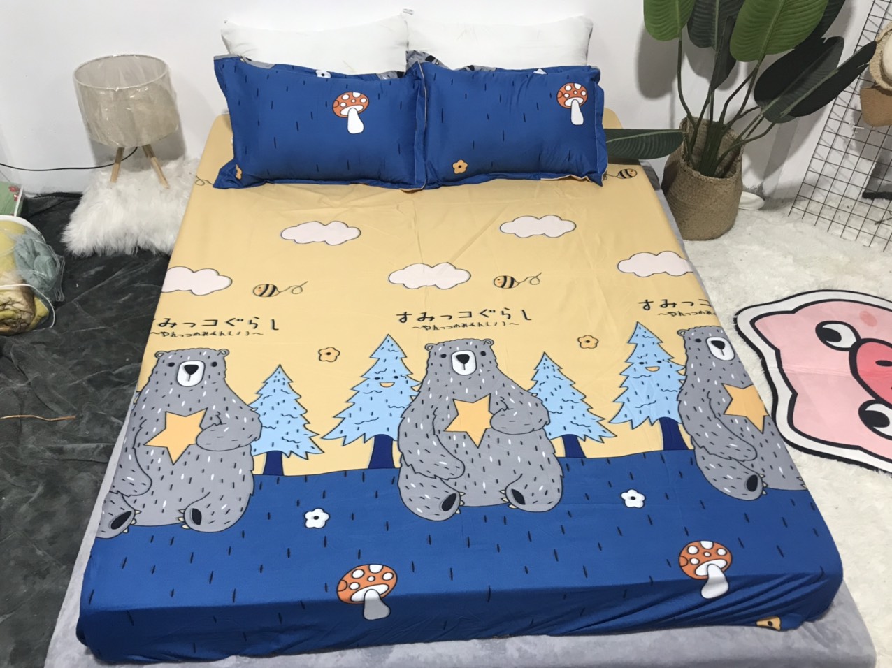 Bộ ga gối 3 món mã ch202