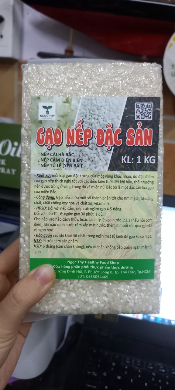Gạo nếp Tú Lệ NT Food 1kg, đặc sản vùng cao Yên Bái