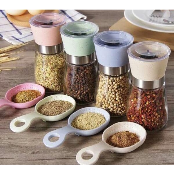 Hũ thủy tinh xây tiêu, hũ đựng tiêu để nhà bếp siêu rẻ
