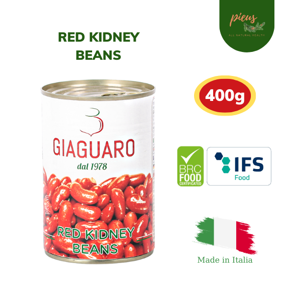 Đậu đỏ đóng hộp | Red kidney beans Giaguaro 400g - Rau củ đóng hộp giàu dinh dưỡng, tốt cho sức khỏe, tiện lợi nhập khẩu Ý