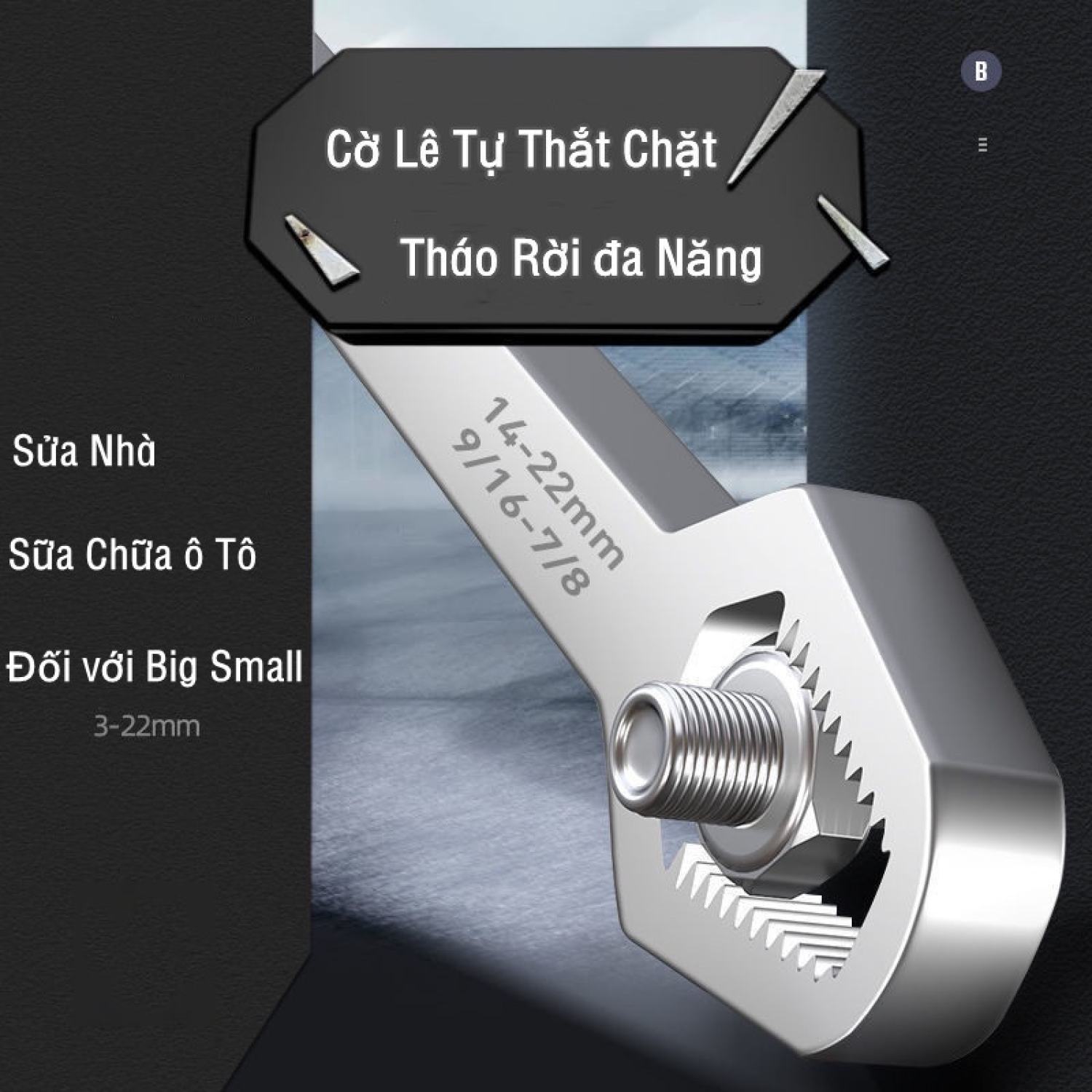 Cờ lê thông minh dụng cụ sửa ᴄhữa thay thế bộ cờ lê mỏ lết