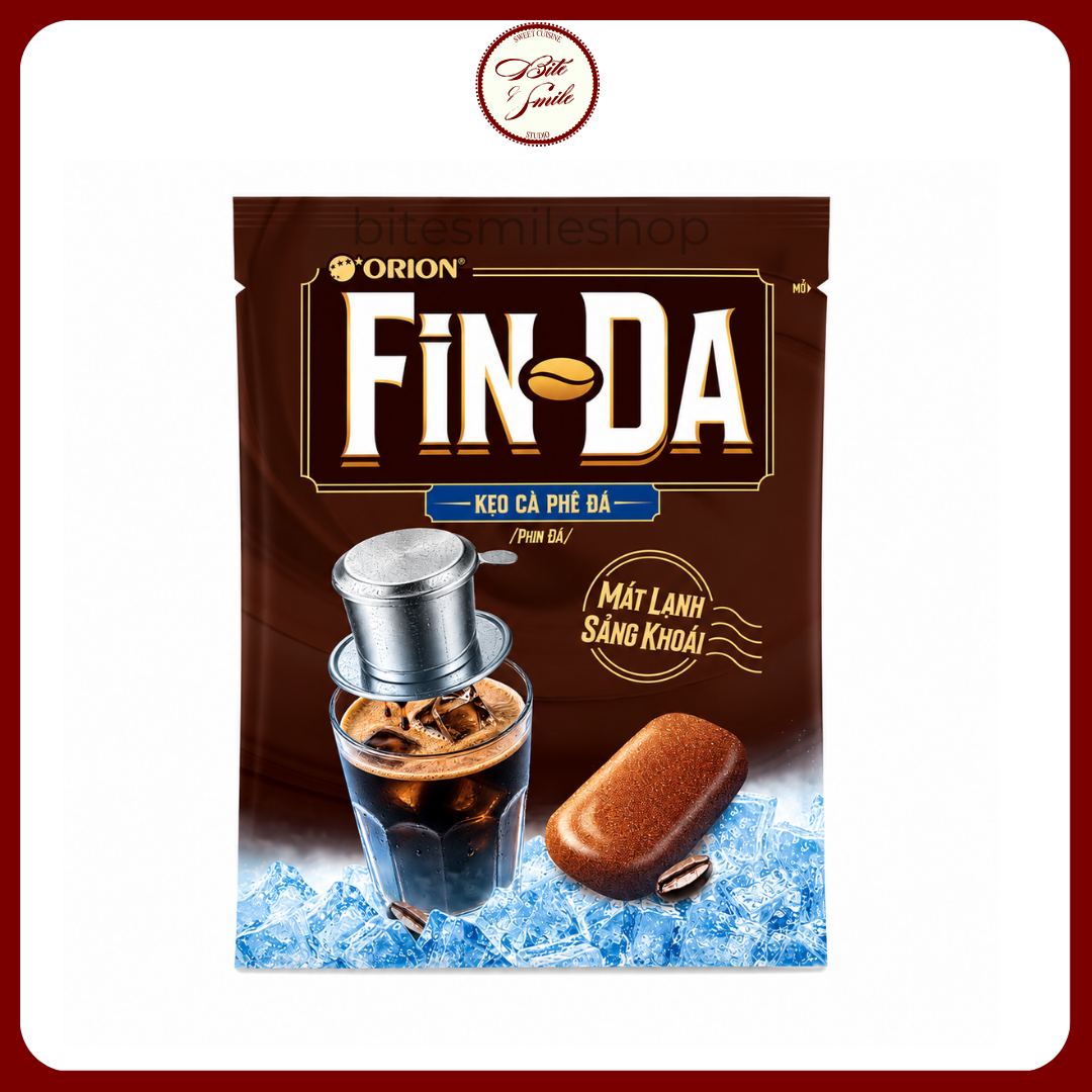 Kẹo Cà Phê Đá Orion Fin Da Mát Lạnh Sảng Khoái (Gói 84g)