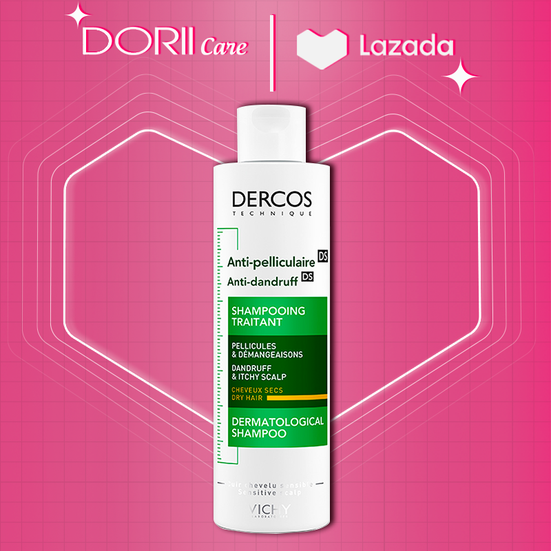  Dầu Gội Vichy Dercos Anti Dandruff Sạch Gàu Cho Da Đầu Dầu Ngứa 200ml 