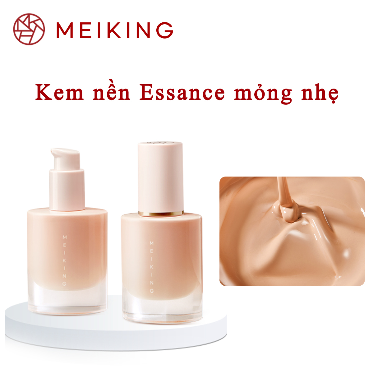 Kem Nền Essence Meiking Bền Màu Che Khuyết Điểm Toàn Diện Lâu Trôi 30g