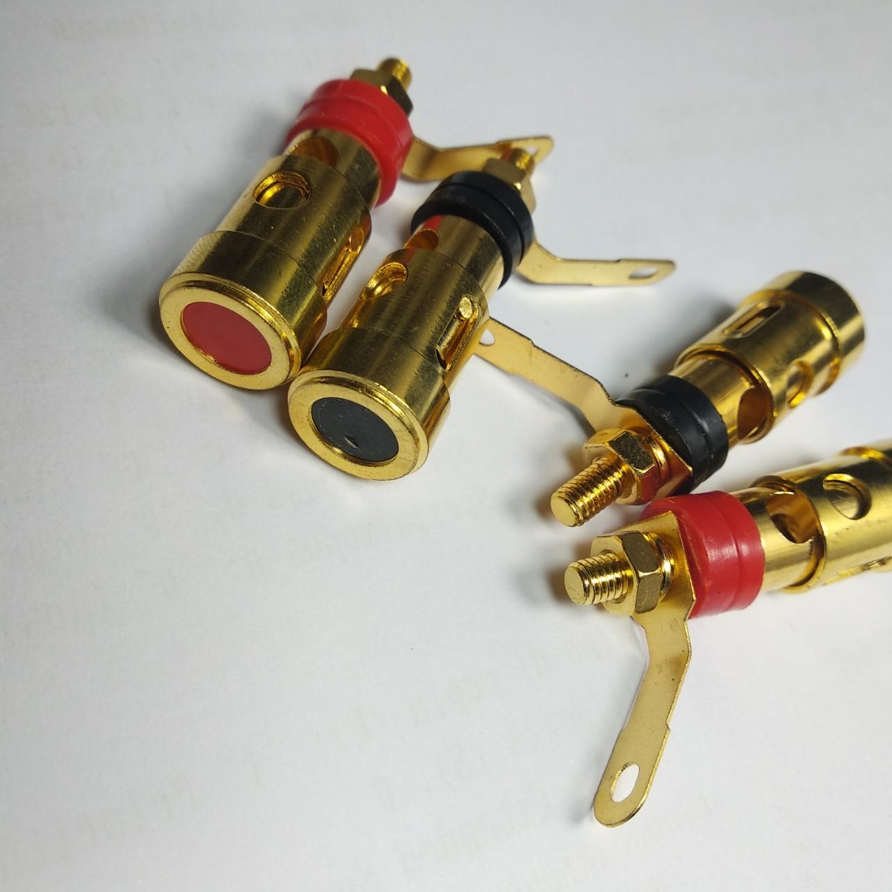 4 cọc loa rời bấm nhả - Cọc loa bấm nhả dây cài