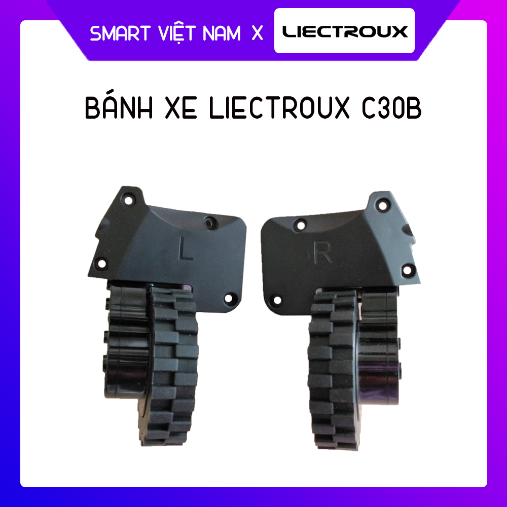 Bộ 2 bánh xe thay thế dành cho Robot hút bụi lau nhà Liectroux C30B - Hàng Chính Hãng