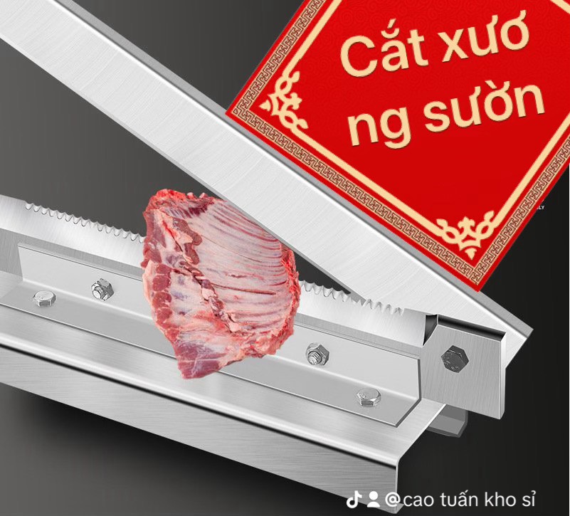  Máy dao chặt cắt thực phẩm thịt gà thủ công đa năng Dao cắt xương dao cắt thịt đông lạnh máy chém dao 