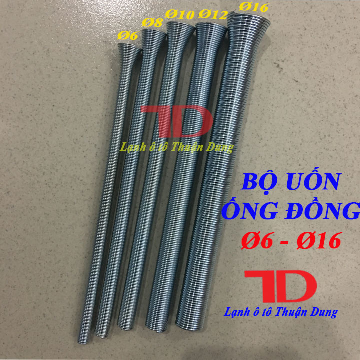 Bộ lò xo uốn ống đồng phi 6-16 luồn ngoài ống - Điện Lạnh Ô Tô Thuận Dung