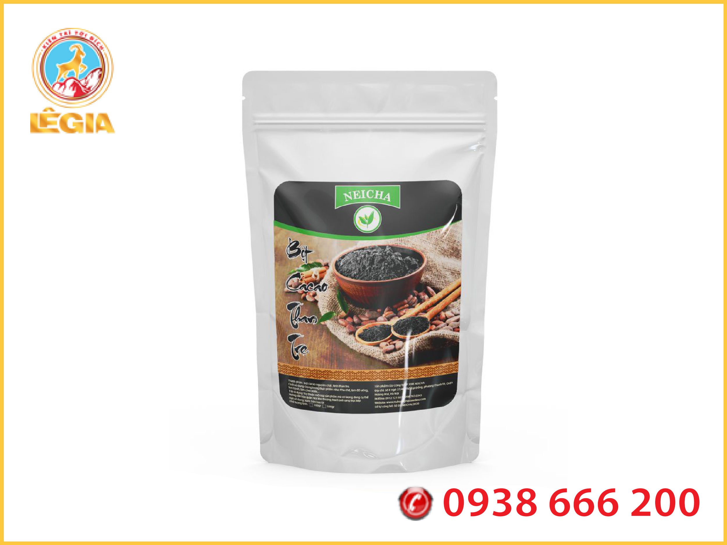 Bột cacao than tre neicha 100g - thơm mịn - dễ hòa tan