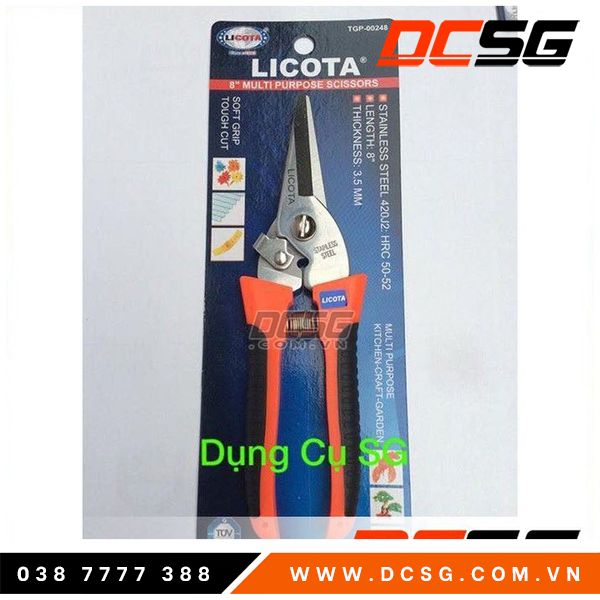 Kéo cắt cành 8" cao cấp licota tgp-00248 | dcsg