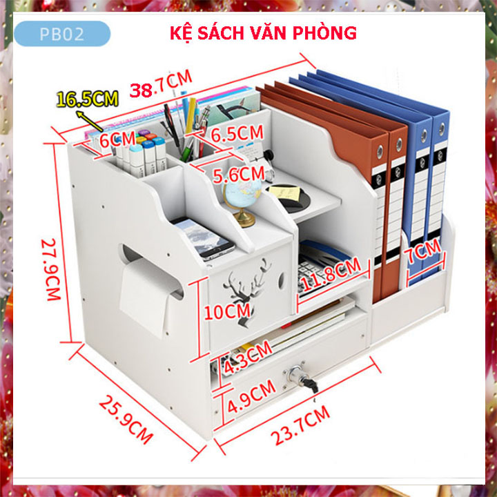 Kệ sách để bàn, kệ sách mini cao cấp, giá sách để bàn, kệ sách để bàn mini, kệ để bàn, kệ để bàn máy tính mini tiện lợi gỗ dày nhiều màu