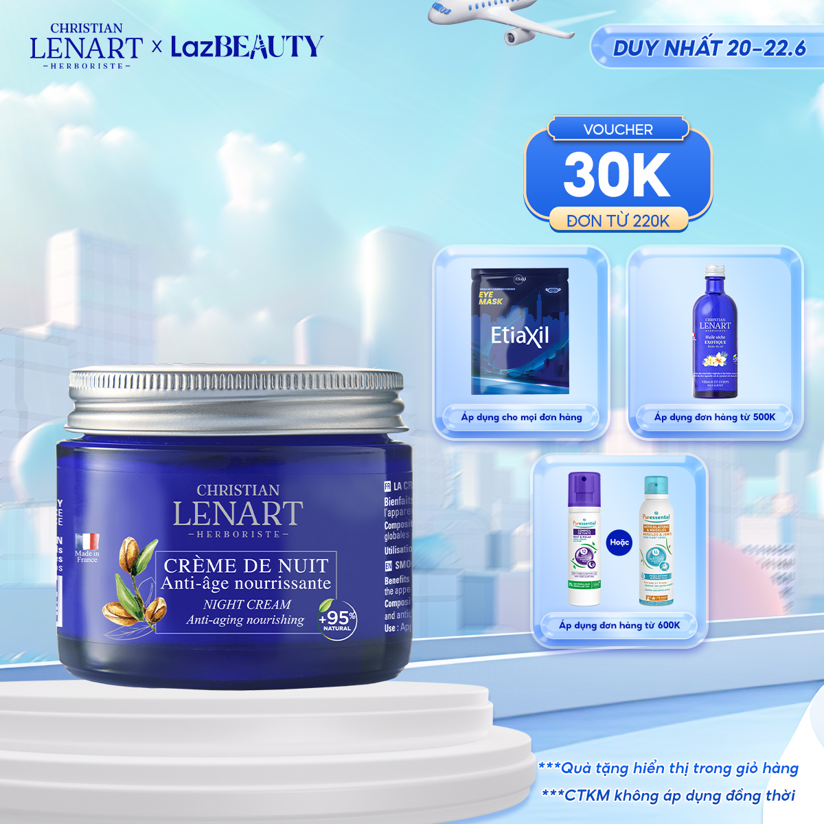 Kem Dưỡng Ẩm Phục Hồi Da Ban Đêm Christian Lenart Crème Anti- age Nourrissante Nuit 60ml