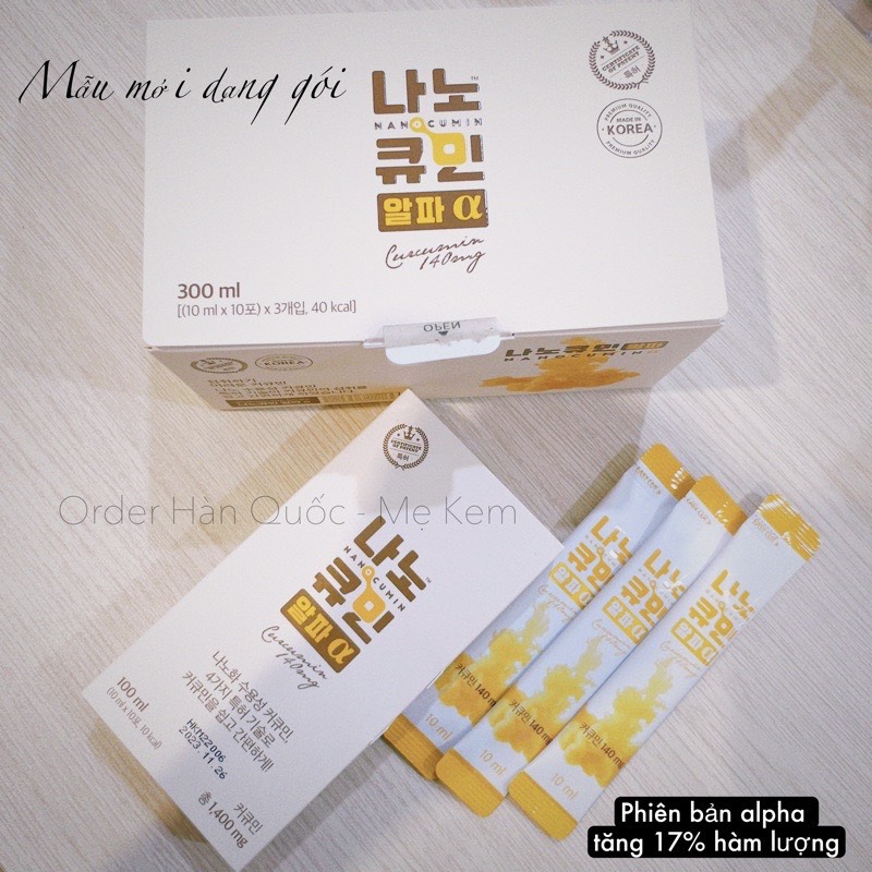 Nghệ Nano Curcumin Gon 30 gói nội địa Hàn