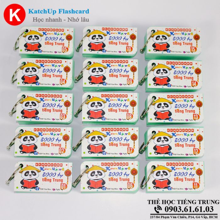 [HCM] COMBO Trọn Bộ Flashcard 3000 từ vựng tiếng Trung