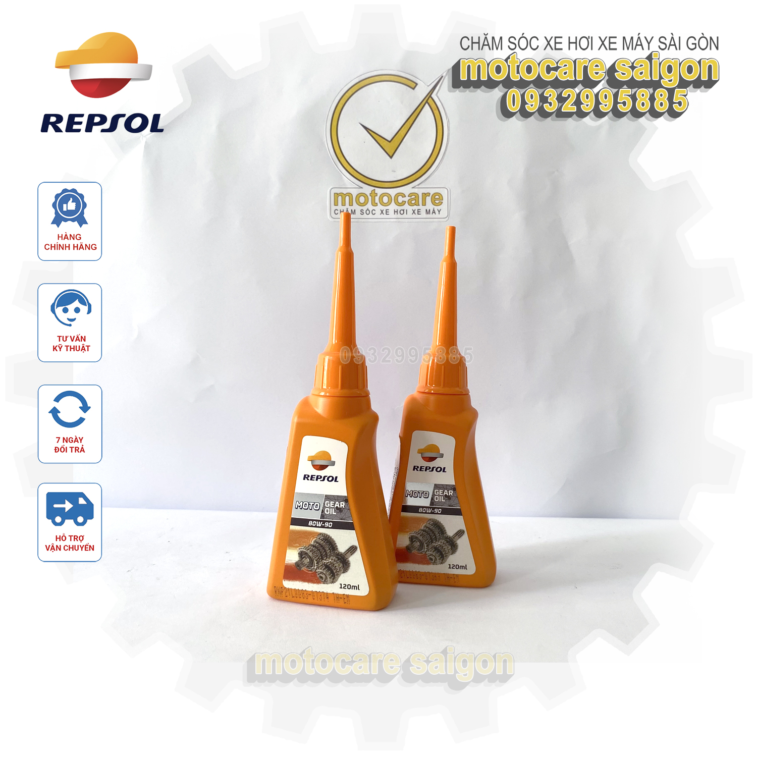 Nhớt Láp repsol - Nhớt hộp số Repsol Gear Oil 80W90 , nhớt hộp số xe tay ga , nhớt lap xe tay ga