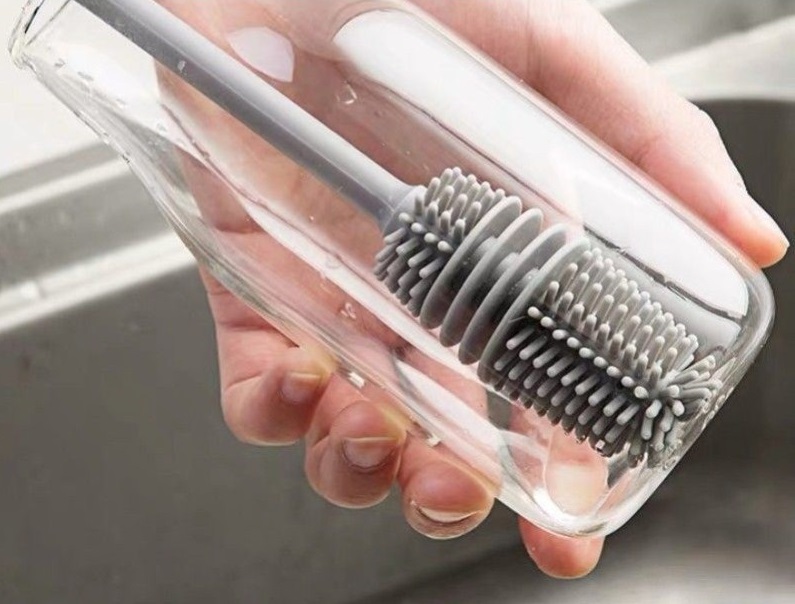 Cây rửa ly cốc đa năng, cọ bình sữa, cây rửa ly silicon