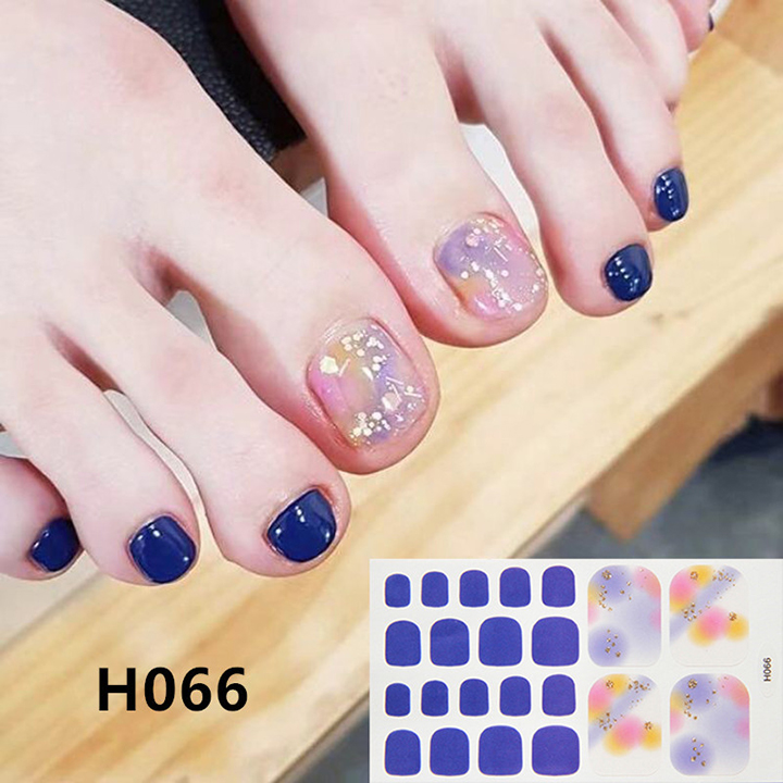 H061-h080 nail wraps set dán móng chân 22 miếng nhiều mẫu cam kết hàng đúng mô tả chất lượng đảm bảo an toàn đến sức khỏe người sử dụng
