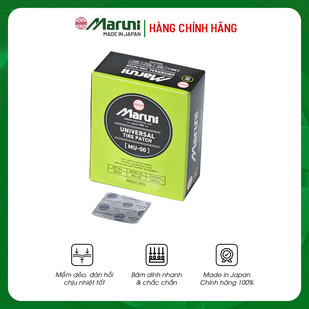 Miếng vá lốp không săm Nhật Bản Maruni MU-00